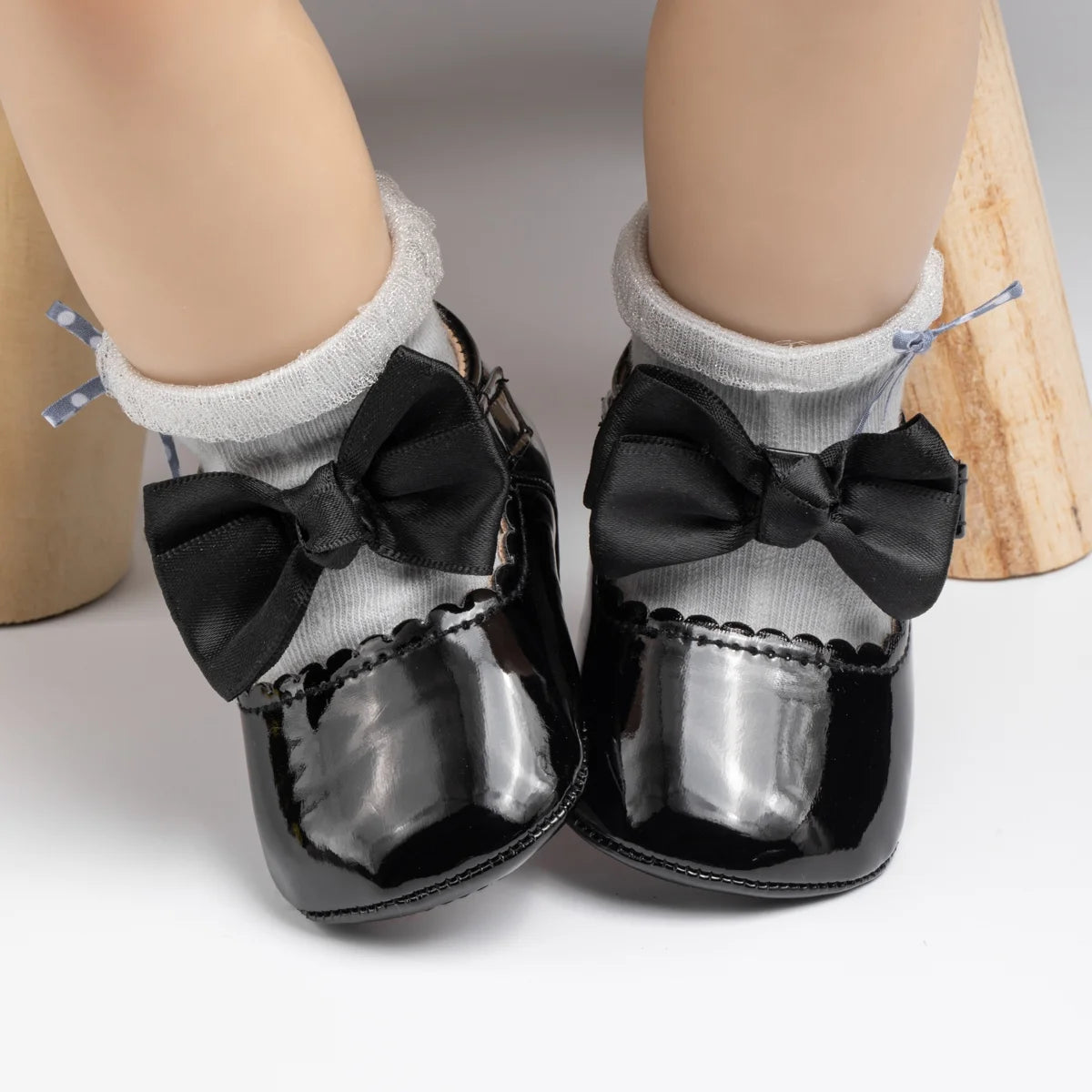 Baby Girls Mary Jane Dress Shoes Bowknot Princess Crib Flats Y7492