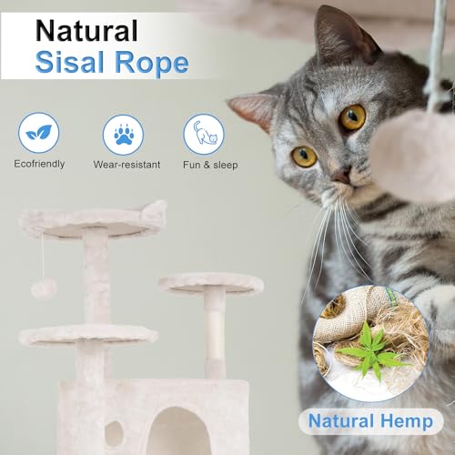 54in Dark Gray Cat Tree Q2797