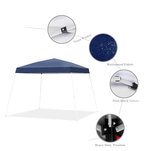 10x10ft Pop-up Canopy Tent with 4 Removable SideWalls B313