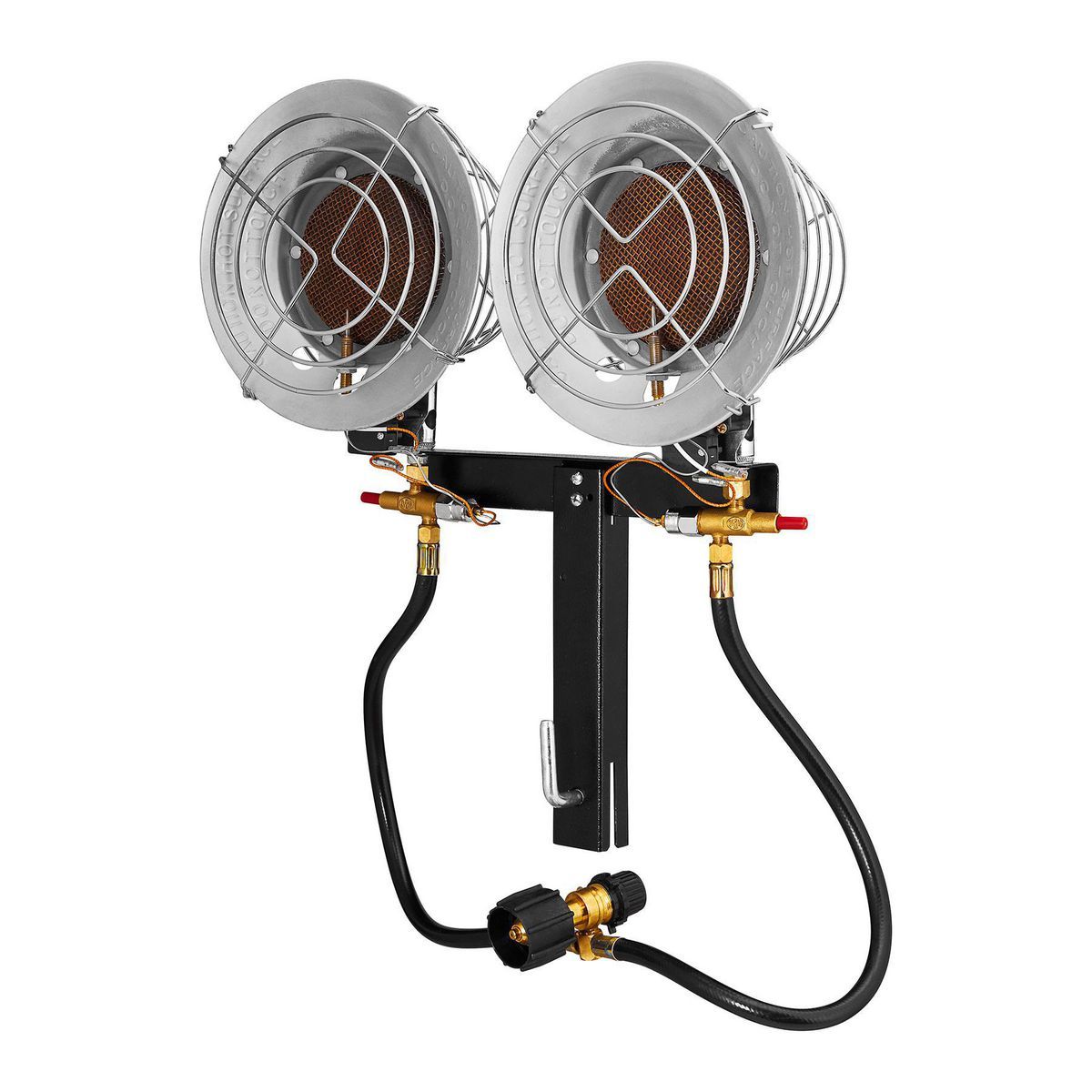 30,000 BTU Dual-Head Tank Top Propane Heater Y548309