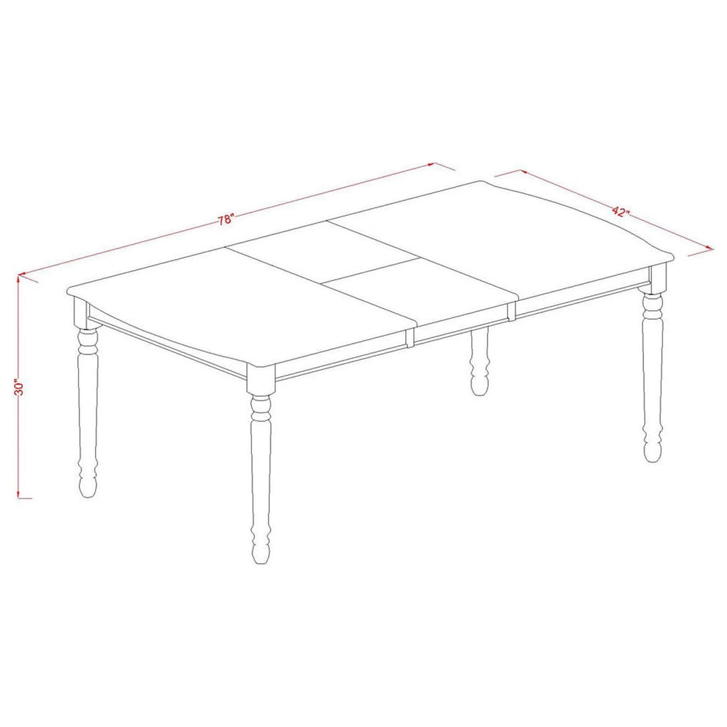 9 Pc Kitchen Table And Chair Set Linen White Q950029