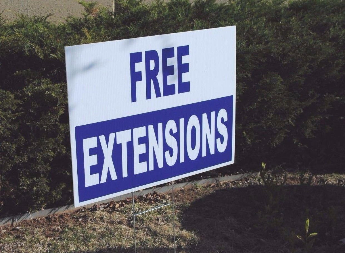 Blank Yard Signs 18x24 with h-Stakes, Box of 50 C9443