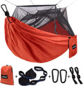 Portable Double Hammock with Net, 2 Person Hammock Tent with Straps O702333