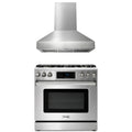 36 Gas Range and Range Hood P96163