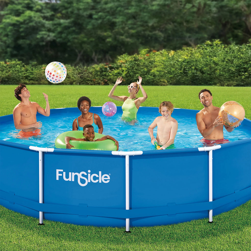 Round Frame Above Ground Swimming Pool Set L296474