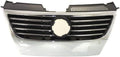 Chrome Shell Black Insert Grille Assembly for Volkswagen Passat 2006-2010 T9399