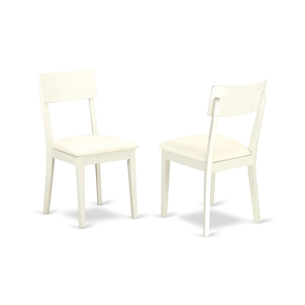 9 Pc Kitchen Table And Chair Set Linen White Q950029