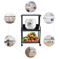 3 Tier Printer Stand Rolling Cart Storage Shelf with Wheel A17607