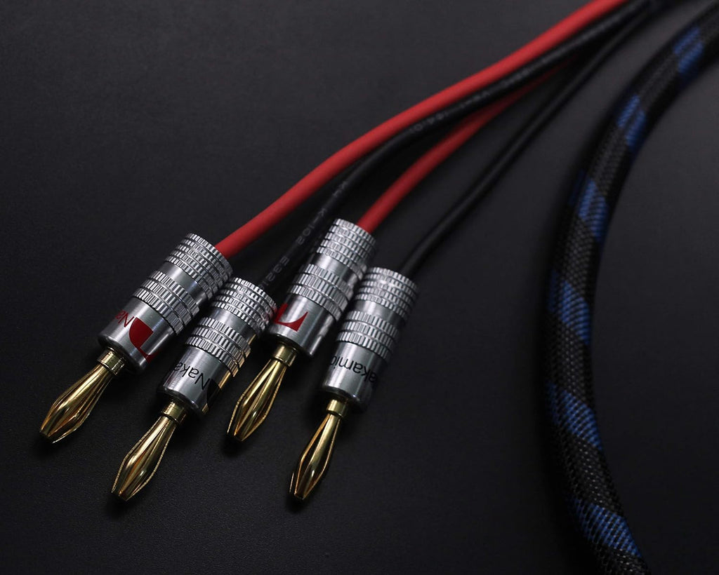 1pair Set Bi-Wire Speaker Cable (3M(9.84ft)) Pack of 2 O534700