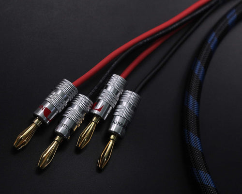 1pair Set Bi-Wire Speaker Cable (3M(9.84ft)) Pack of 2 O534700