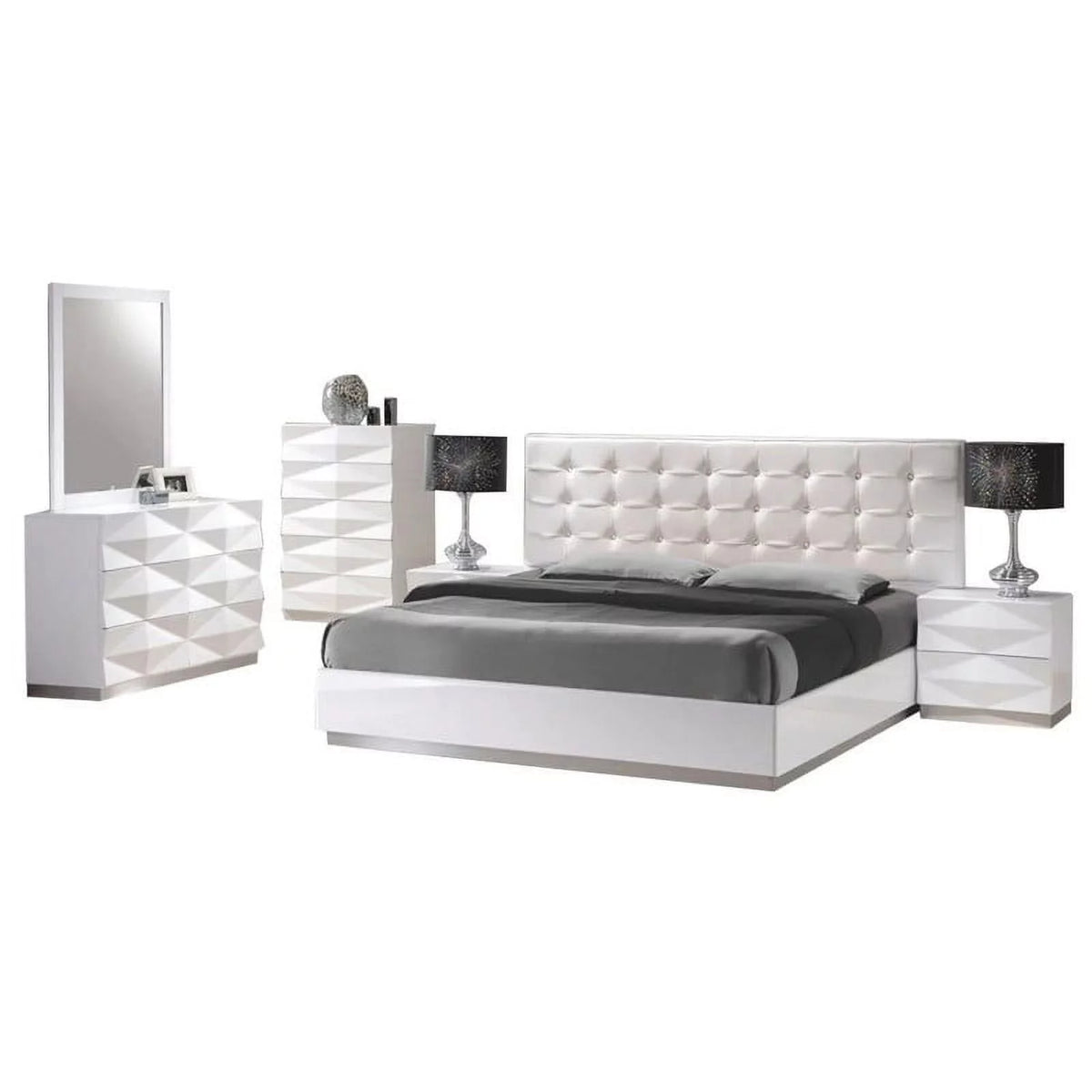 White 3-Piece Bedroom Set J75309