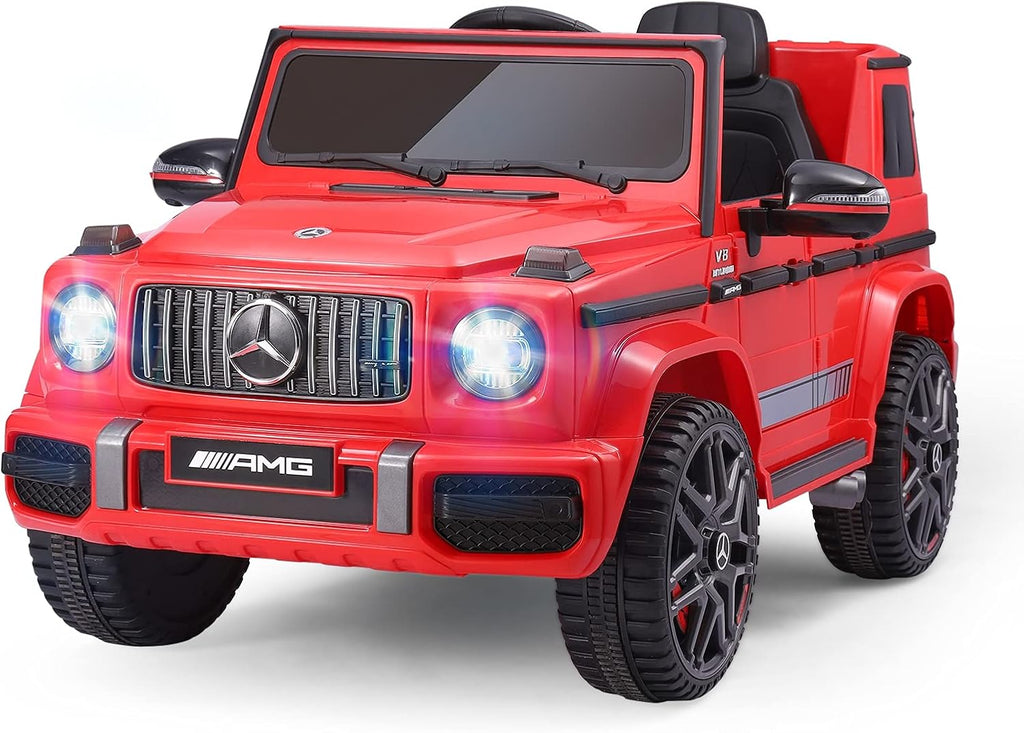 White 12V Ride On Car with Remote Control Y455