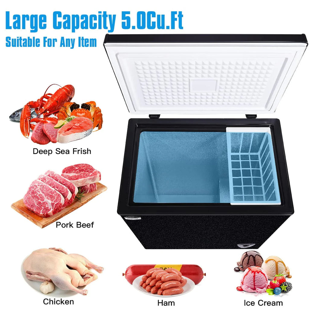 3.5 Cu ft Black Chest Freezer D5317
