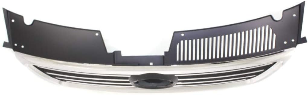 Chrome Shell Black Insert Grille Assembly for Volkswagen Passat 2006-2010 T9399