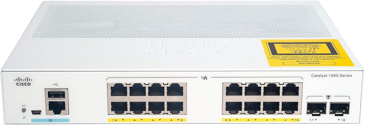 16 Port Gigabit Ethernet Network Switch with 2 1G SFP Uplink Ports X384