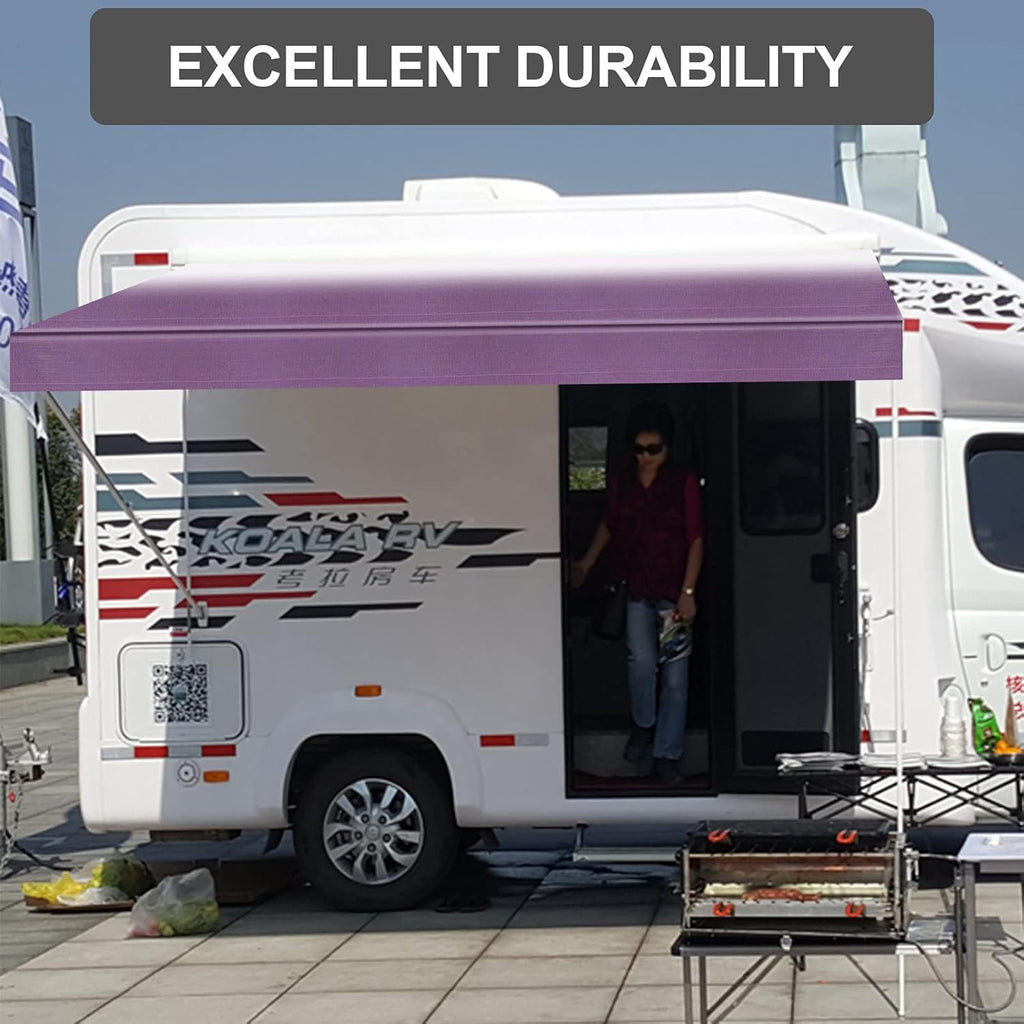 Waterproof Vinyl RV Awning Fabric Replacement Shade Screen - 15' P249354