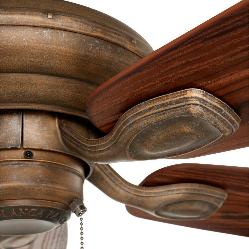 52x22 Ceiling Fan with Black Mahogany Blades R17395