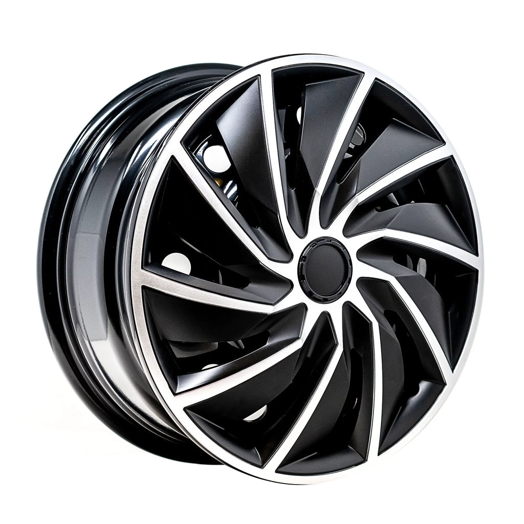 16" Silver & Black Wheel Covers, Set of 4 C161688