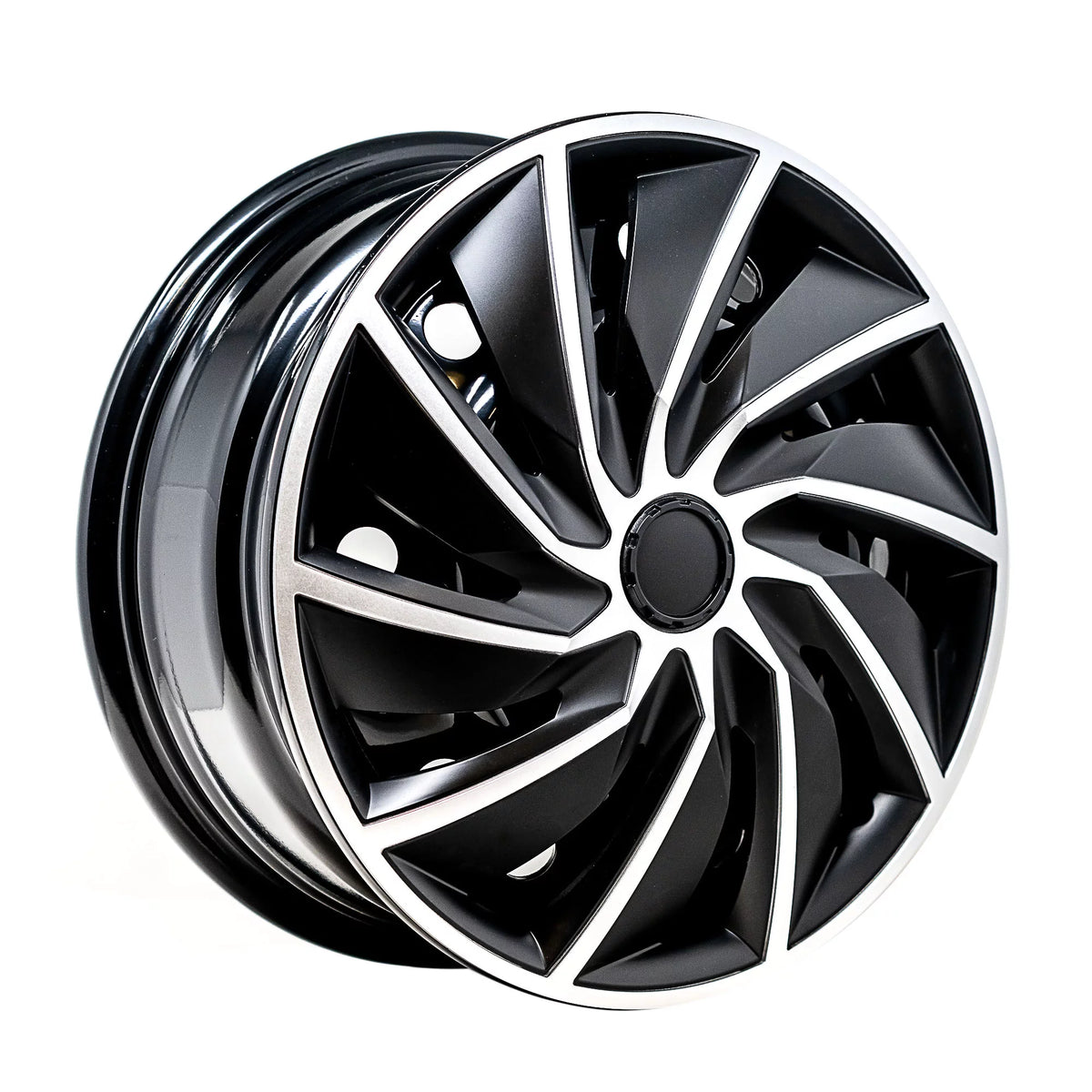 16" Silver & Black Wheel Covers, Set of 4 C161688