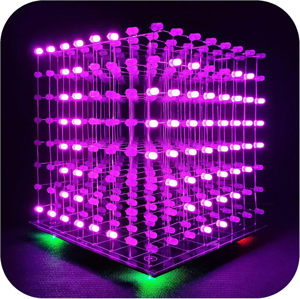 8x8x8 LED Cube Kit DIY Electronic Soldering Project Kit V256200