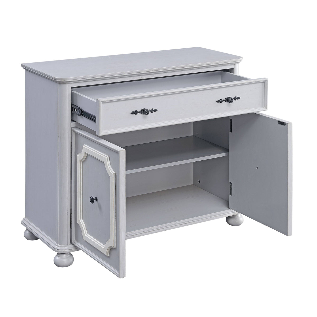Gray Finish Cabinet R413