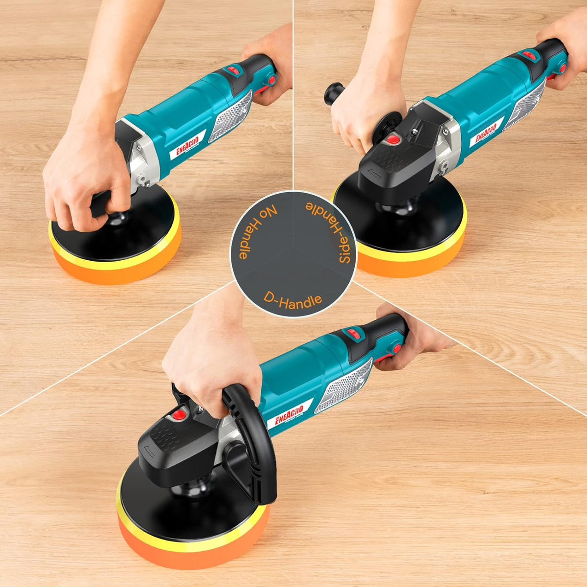 12 Amp 6-inch/7-inch Variable Speed Car Polisher, Pack of 2 J99761