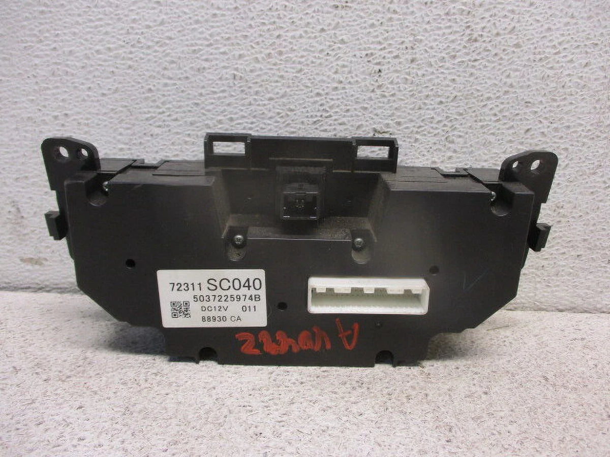 2009 Subaru Forester Heat A/C Temperature Control Unit C206