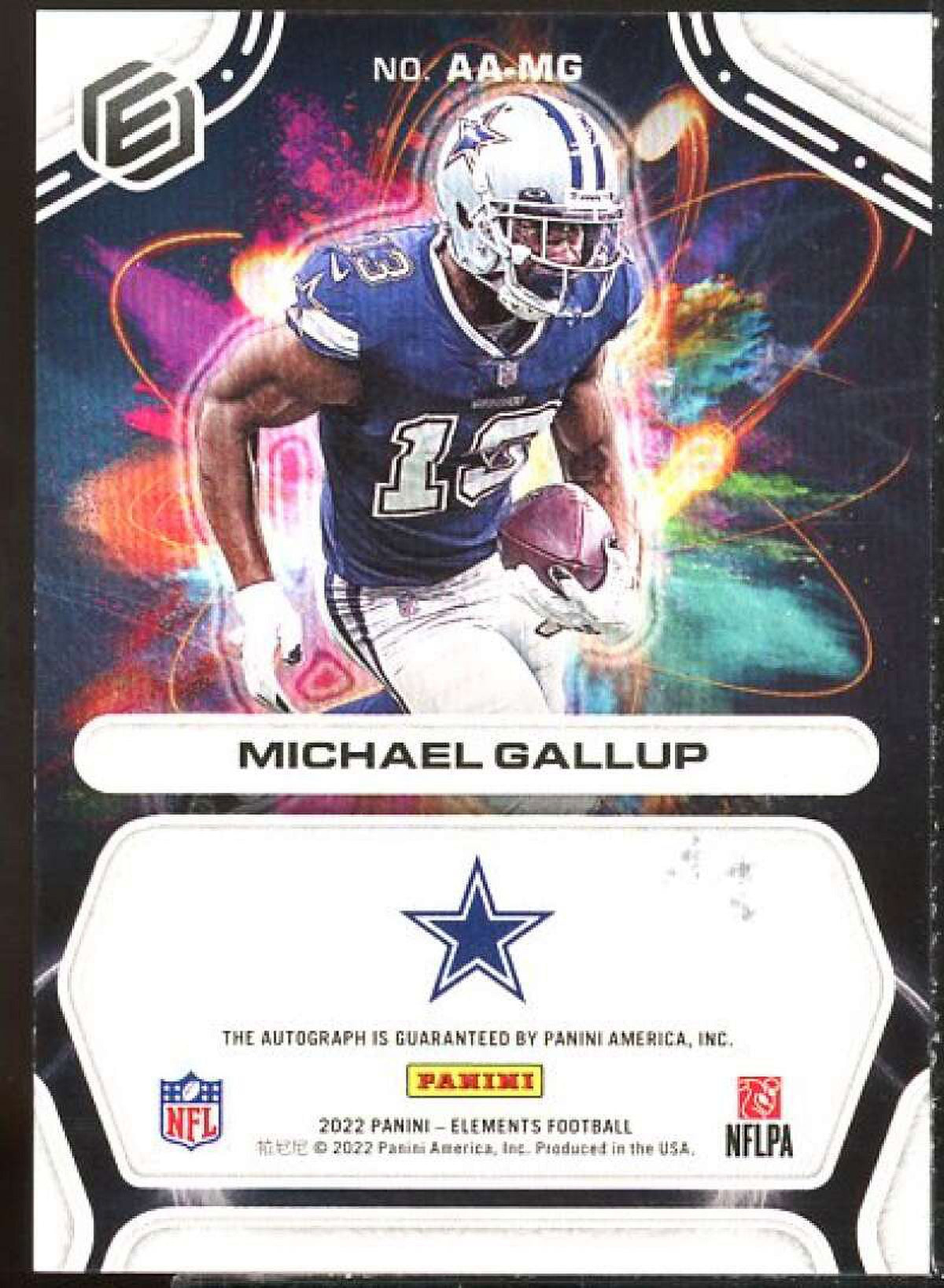 2022 Panini Elements Atomic Autographs Neon Card W49013