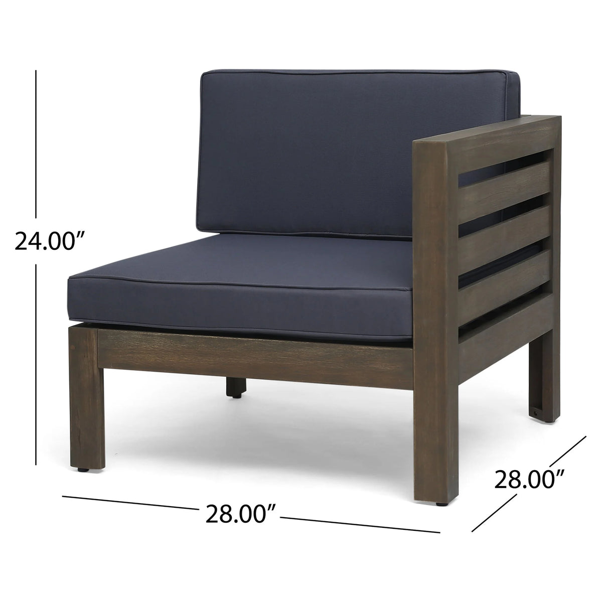 5 Piece Acacia Wood Sofa Set S43249