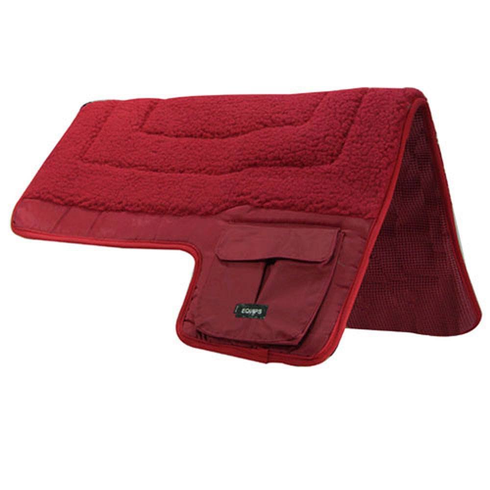Red Western Pocket Saddle Pad X113
