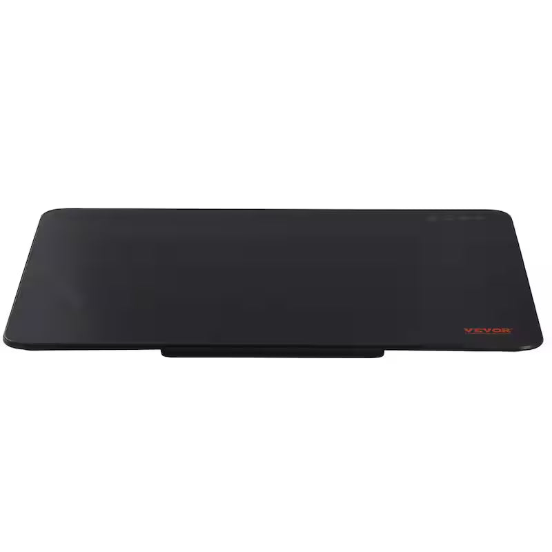 Black Portable Tempered Glass Electric Warming Tray F681732