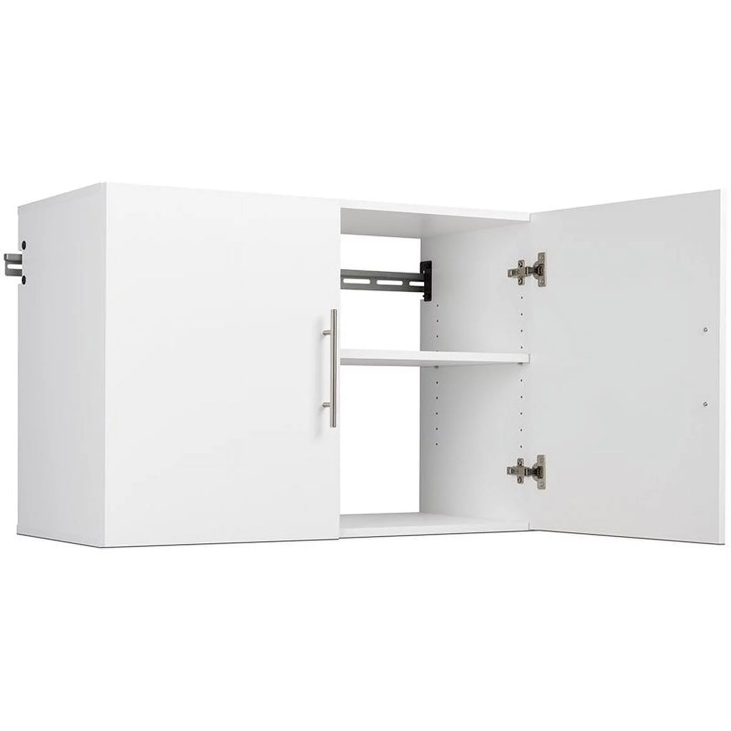 2 Piece 36" Height Wall Mounted Garage Cabinet Set in White A43233