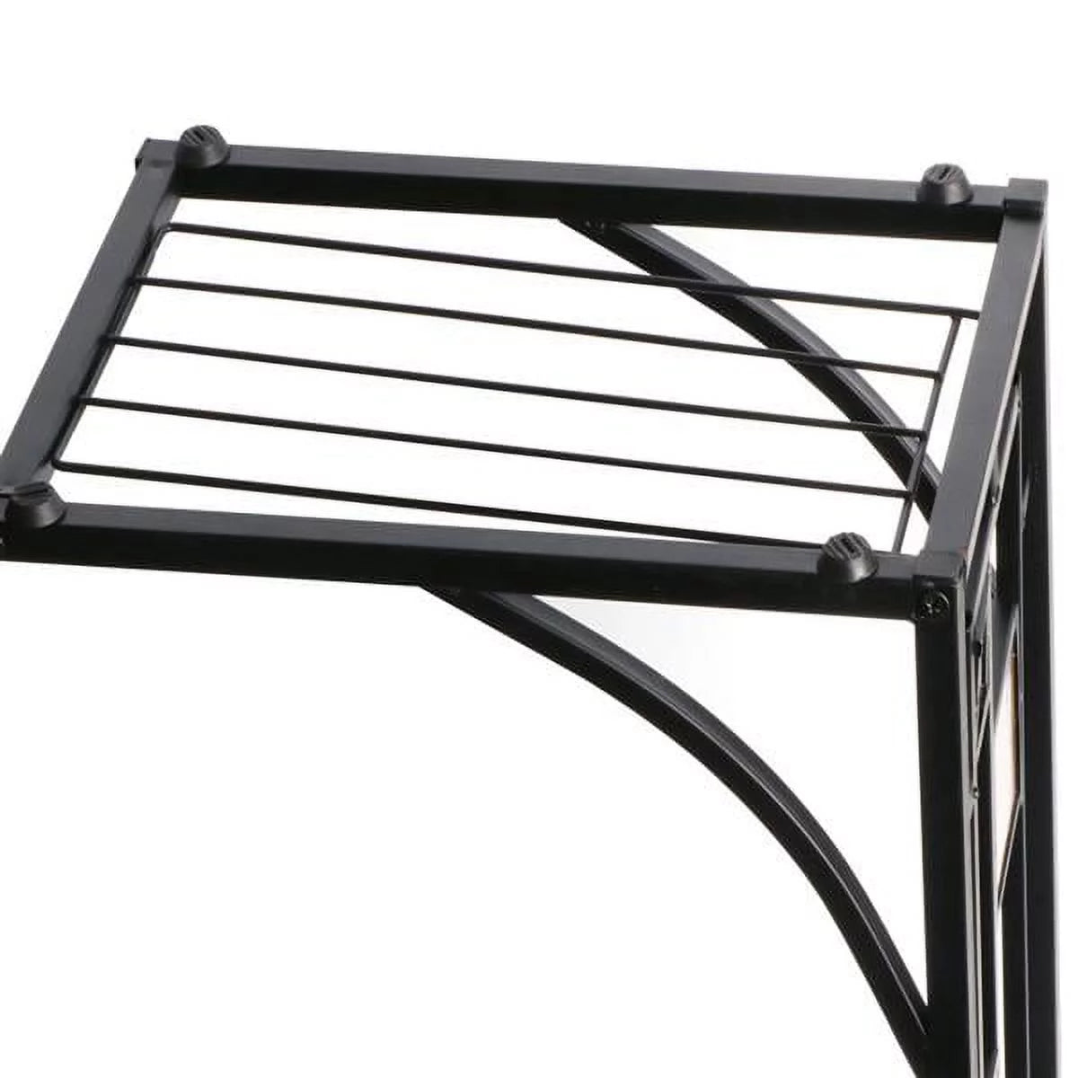 C-Shaped End Table with Geometric Pattern K763