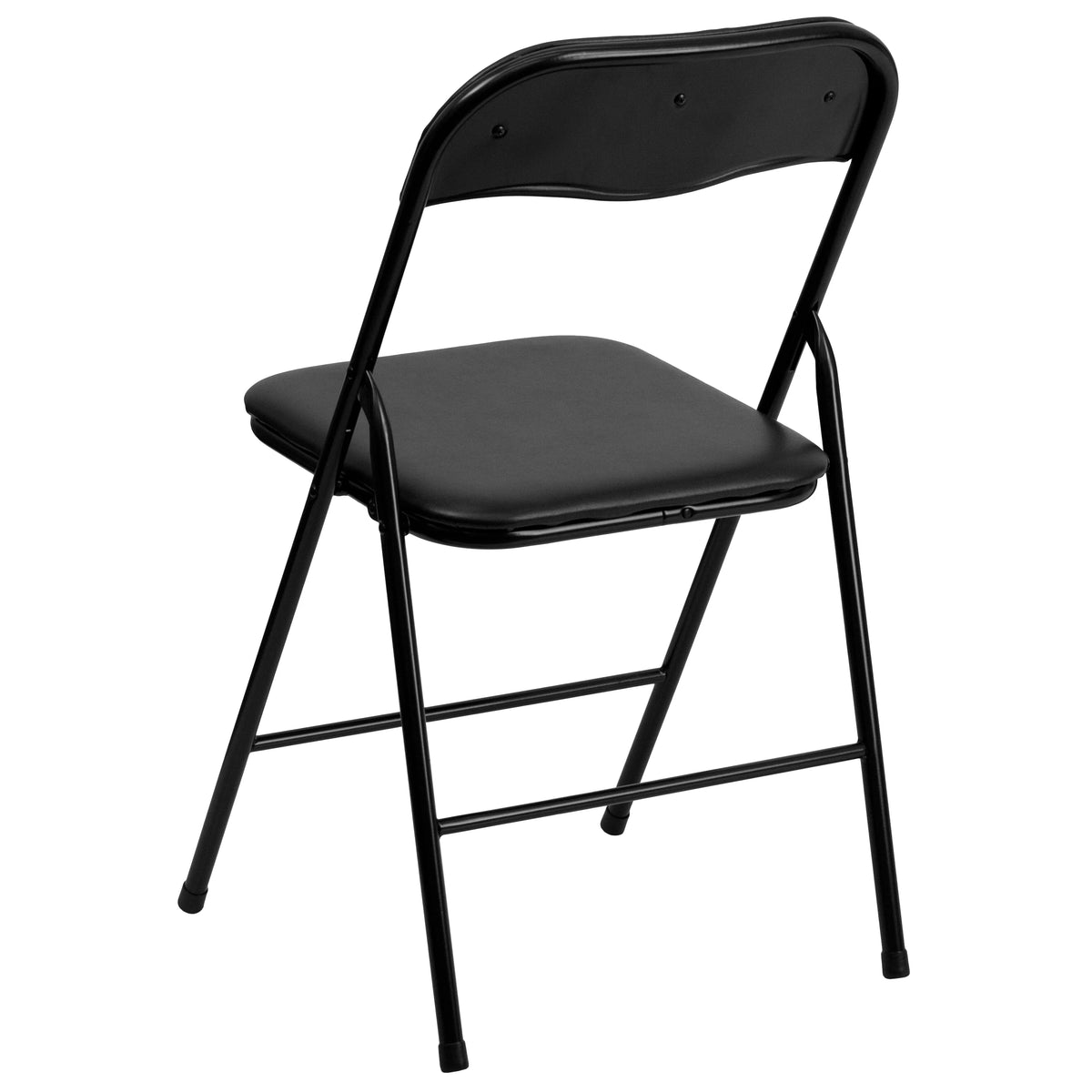 Black 5 Piece Folding Card Table and Chair Set S2848