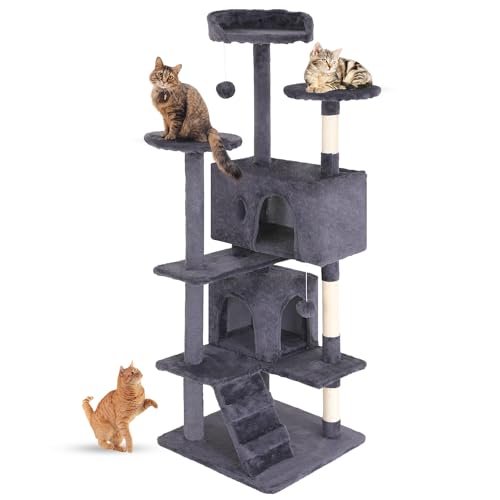 54in Dark Gray Cat Tree Q2797