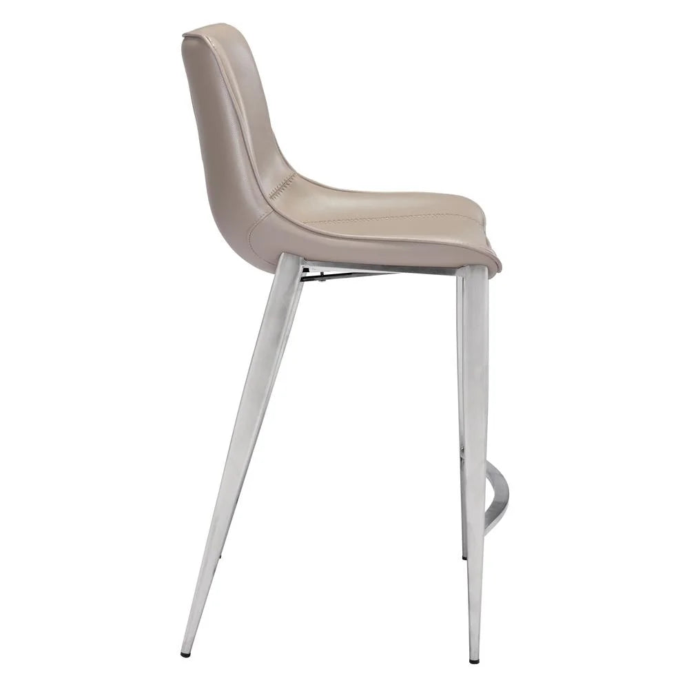 Gray Faux Leather Counter Chairs G968