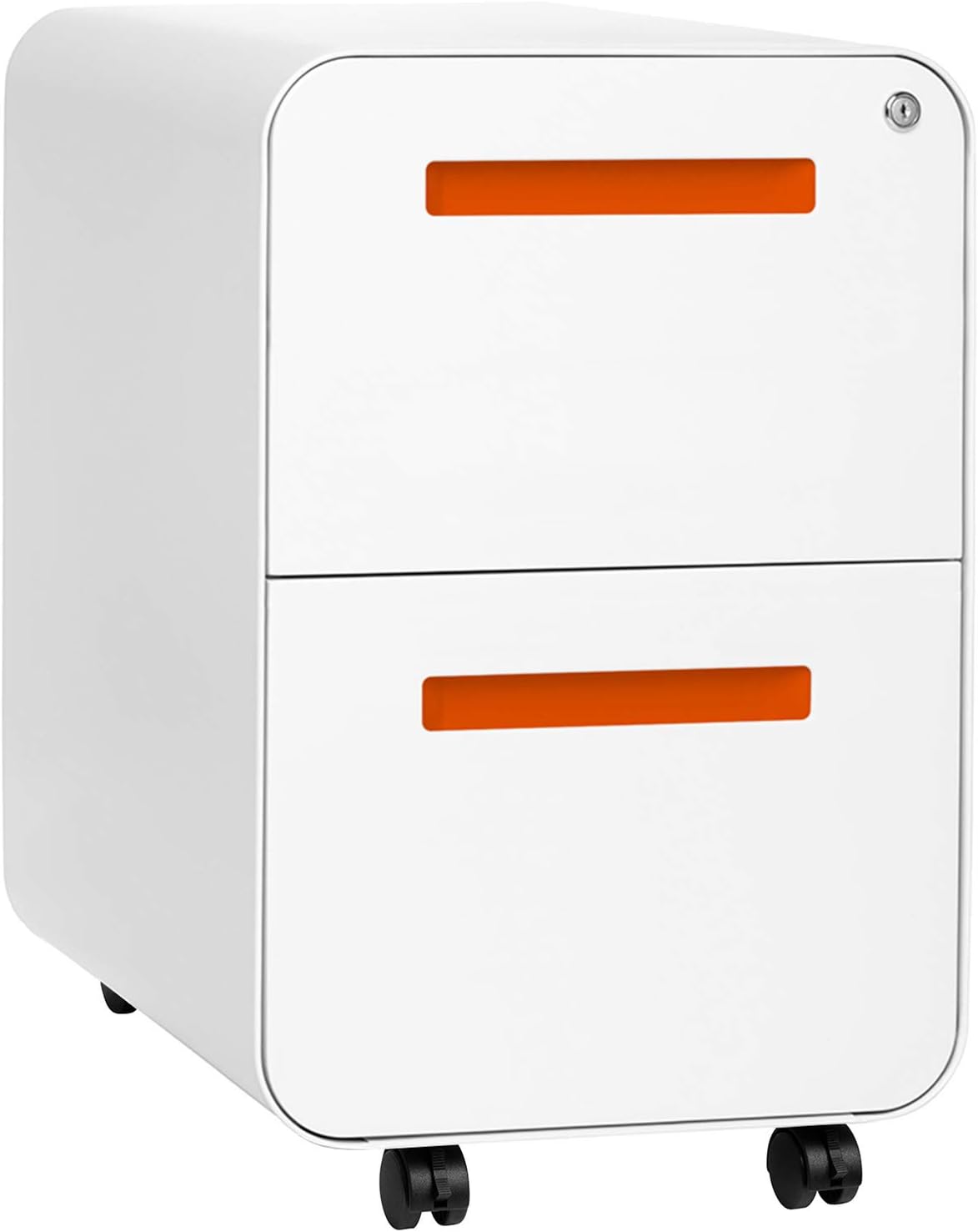 Black 2-Drawer Mobile File Cabinet I297
