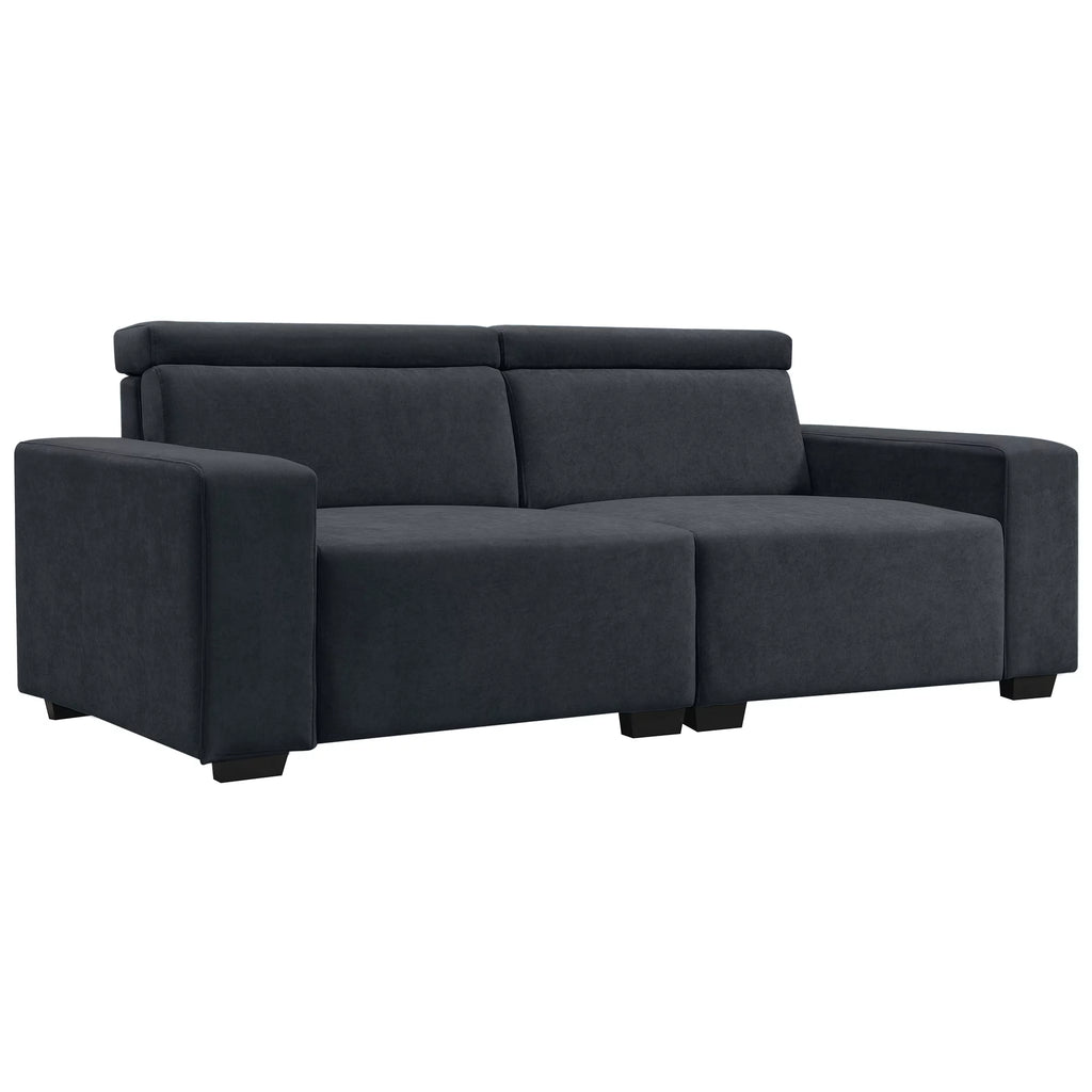 Black Velvet 2-Seater Sofa M888069