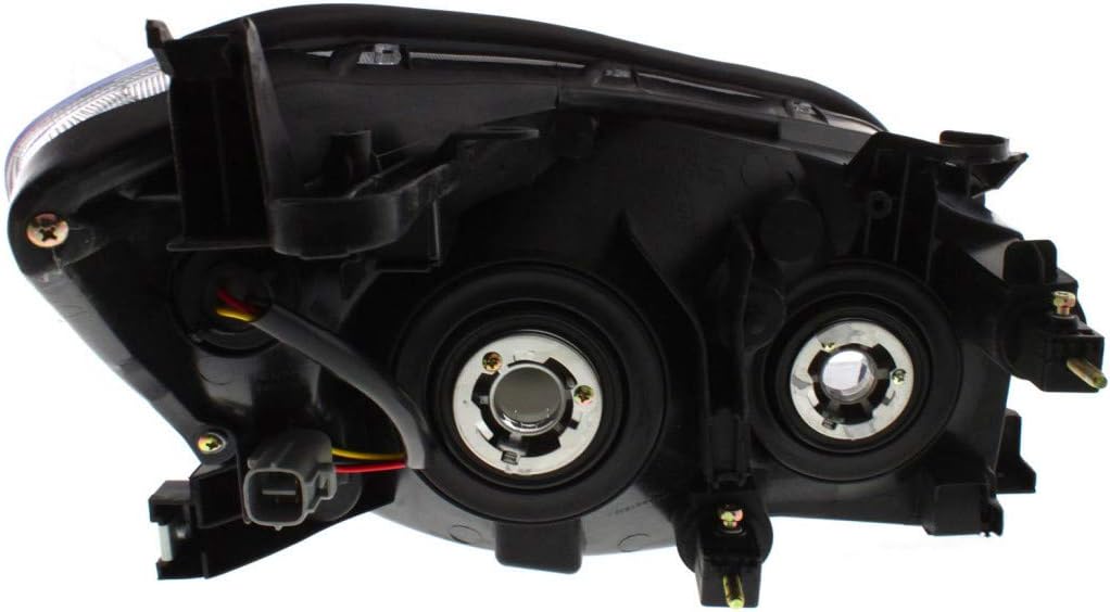 For Toyota RAV4 Headlight 2006 2007 2008 Driver and Passenger Side Pair Clear Lens Black Interior Sport Model E284