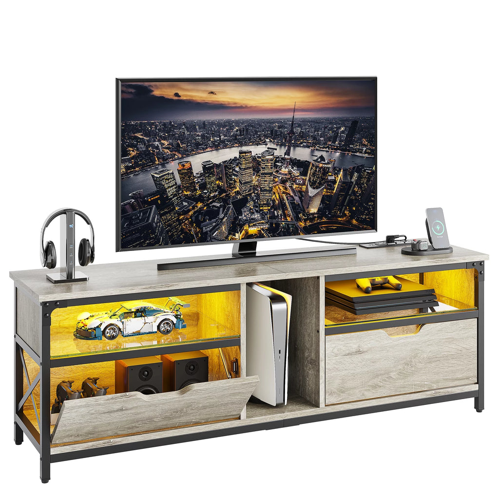 Weathered Rustic Oak TV Stand E530