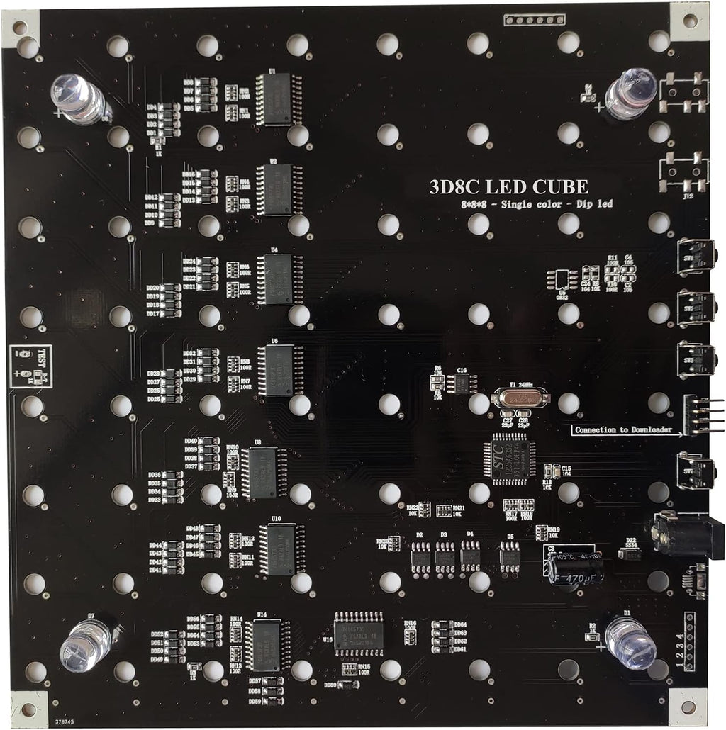 8x8x8 LED Cube Kit DIY Electronic Soldering Project Kit V256200