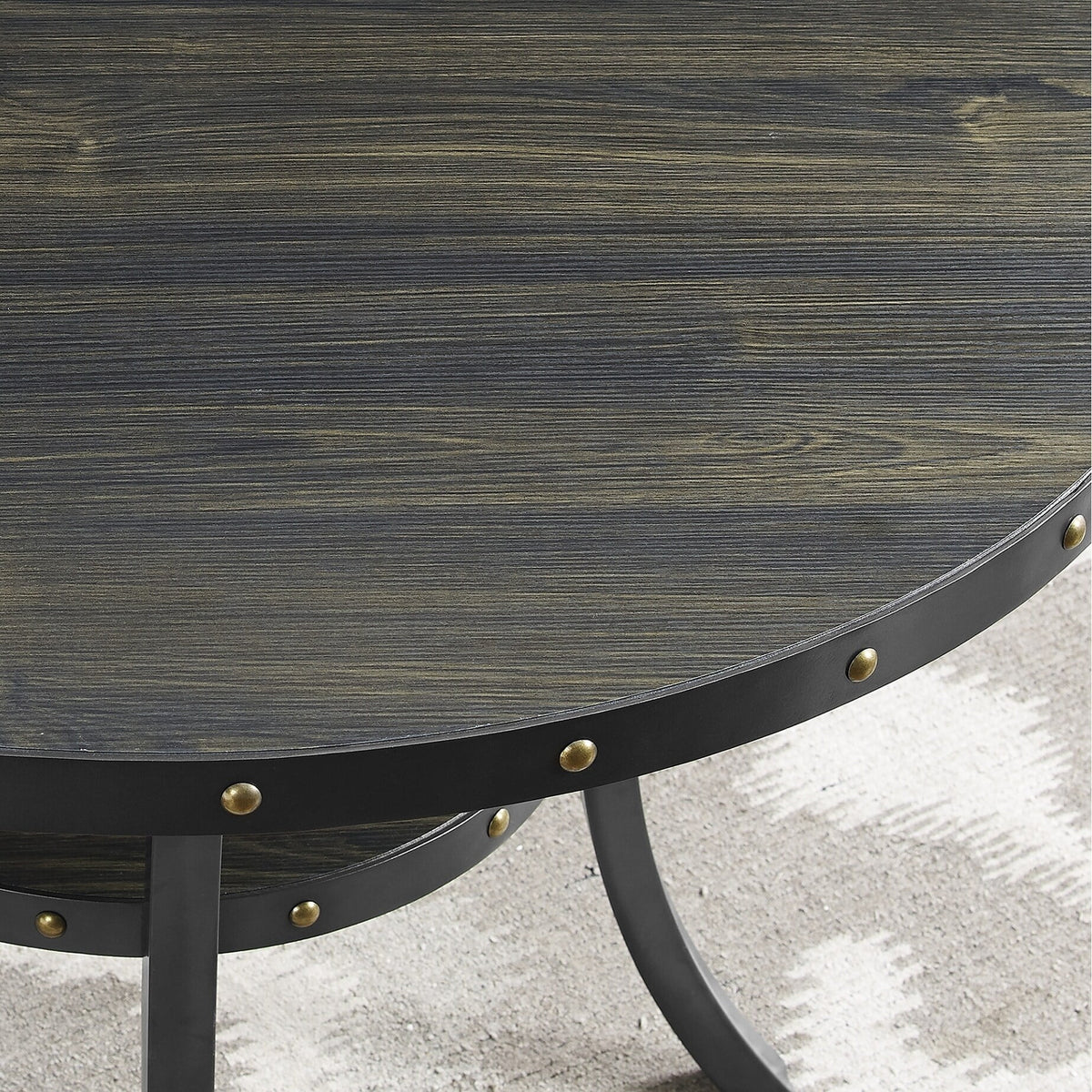 Round 36" Espresso Finish Bar Table S265