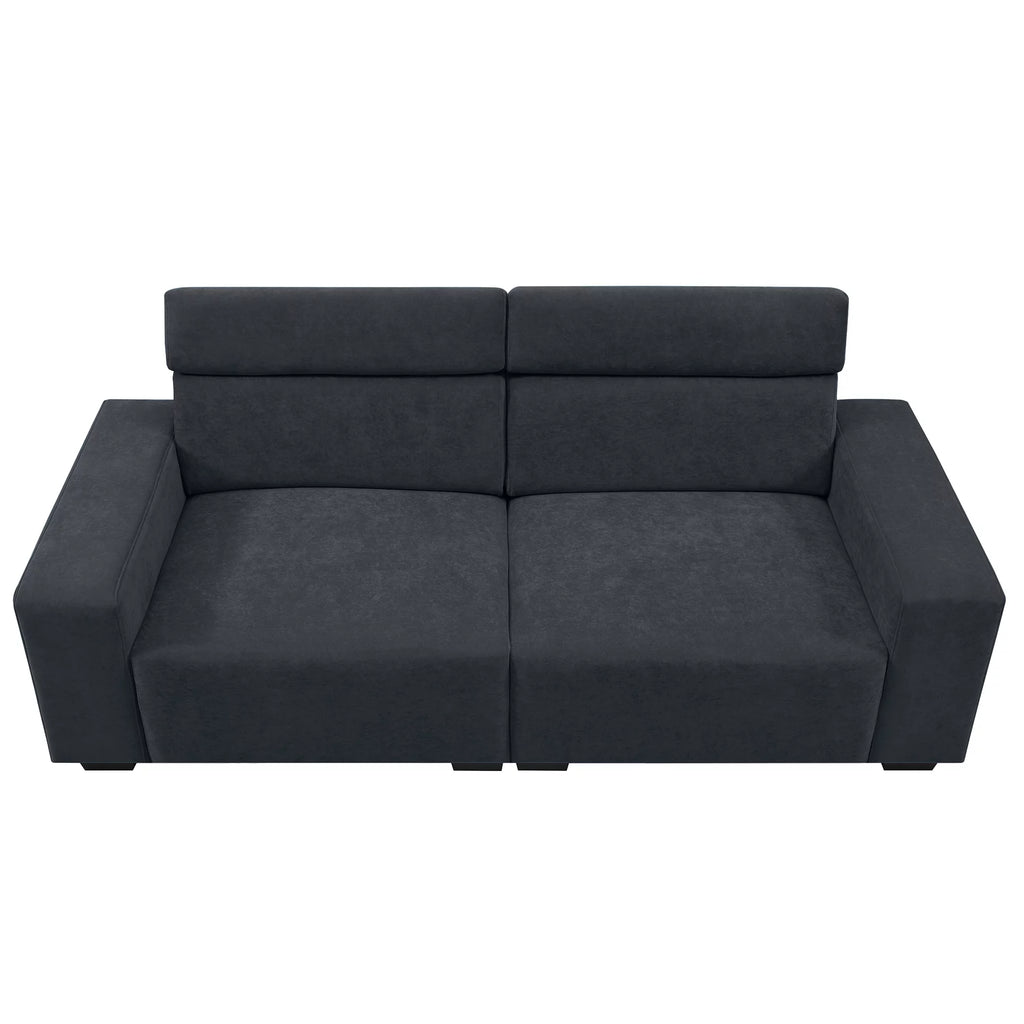 Black Velvet 2-Seater Sofa M888069