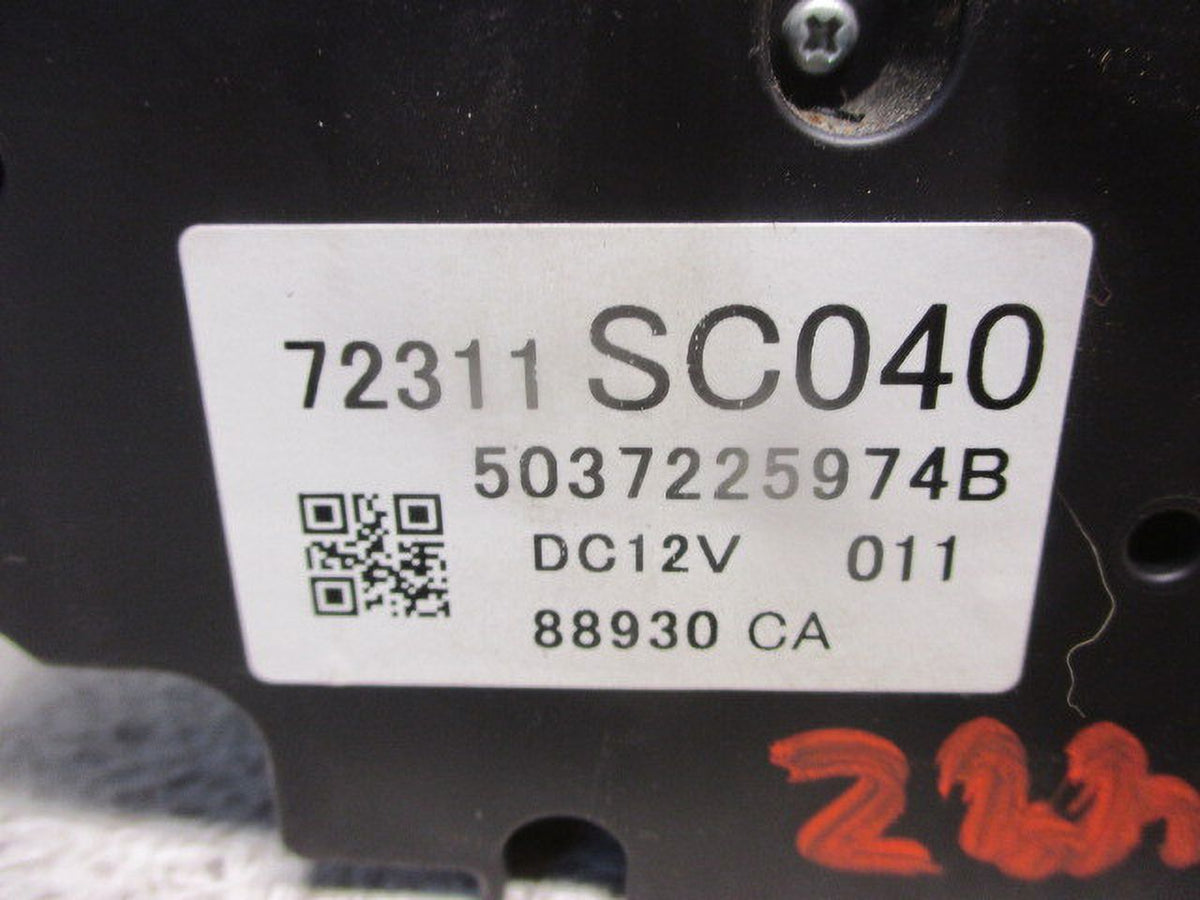 2009 Subaru Forester Heat A/C Temperature Control Unit C206