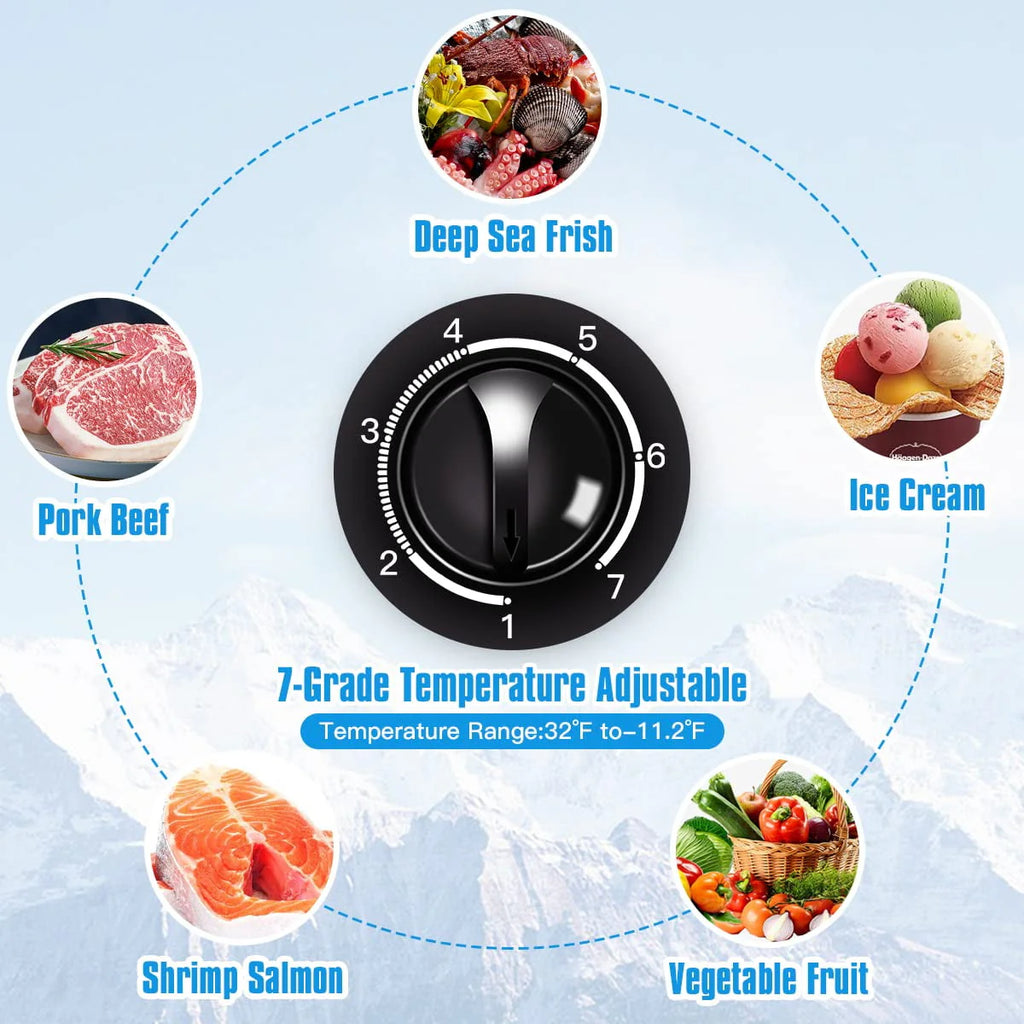 3.5 Cu ft Black Chest Freezer D5317