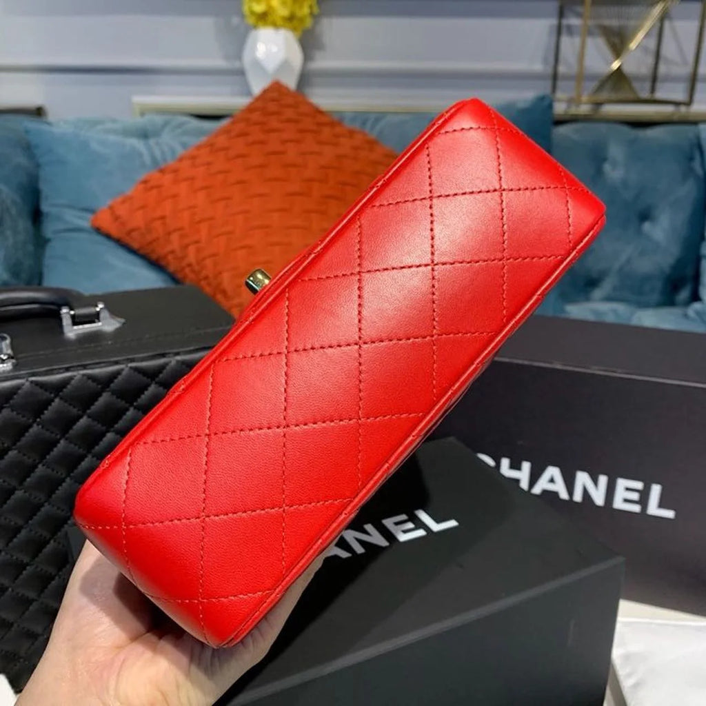 Red Mini Flap Shoulder and Crossbody Bag F393461
