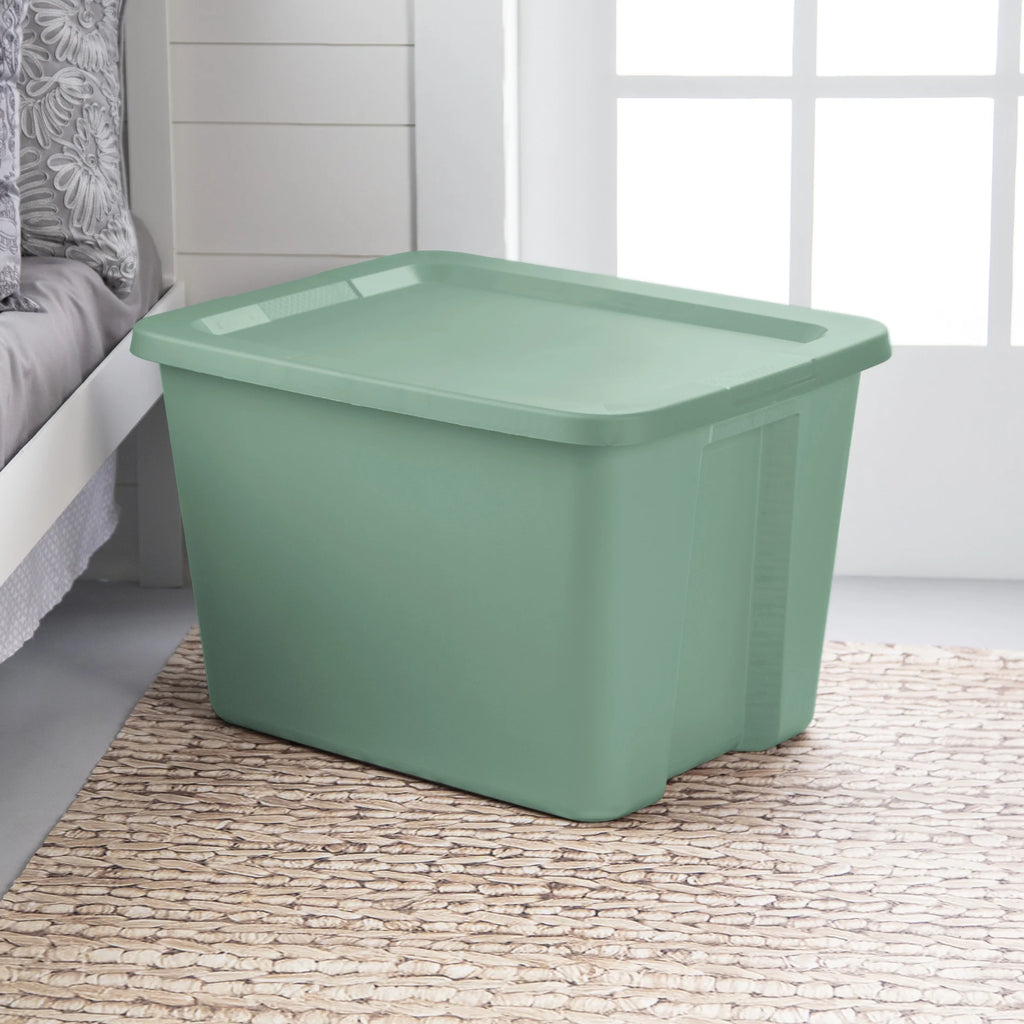 18 Gallon Plastic Tote Box, Set of 8 D9914