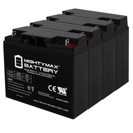 12V 22Ah Battery 4 Pack T509