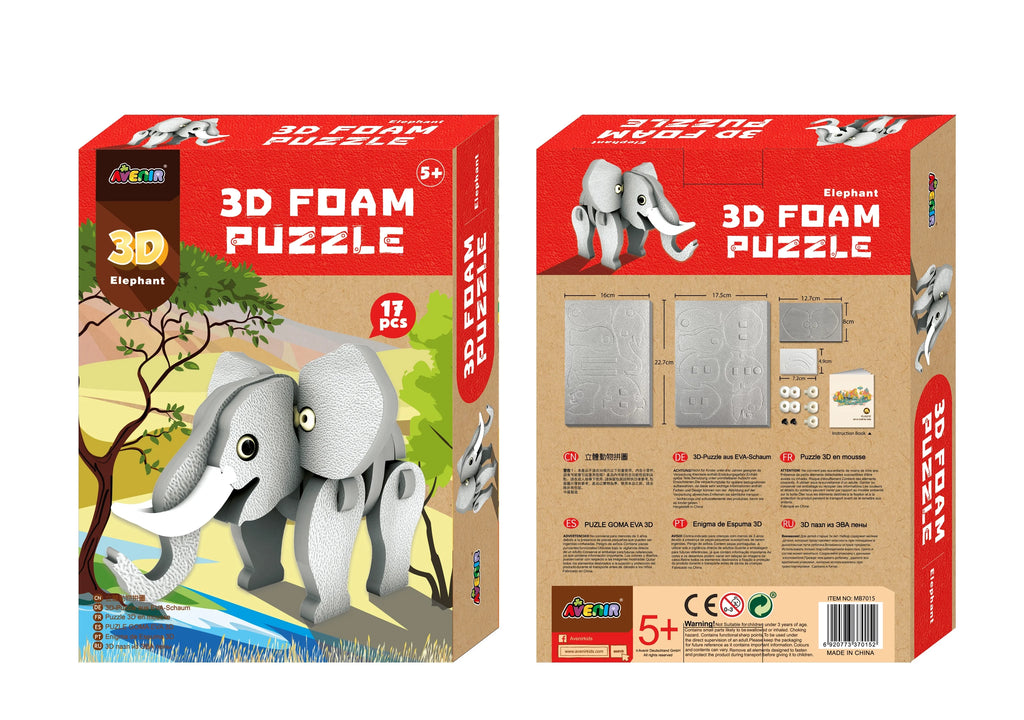 3D Foam Model Art Elephant R495
