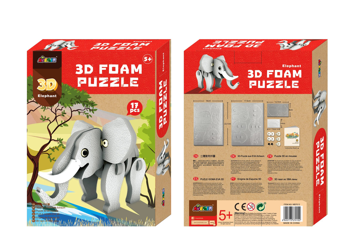 3D Foam Model Art Elephant R495